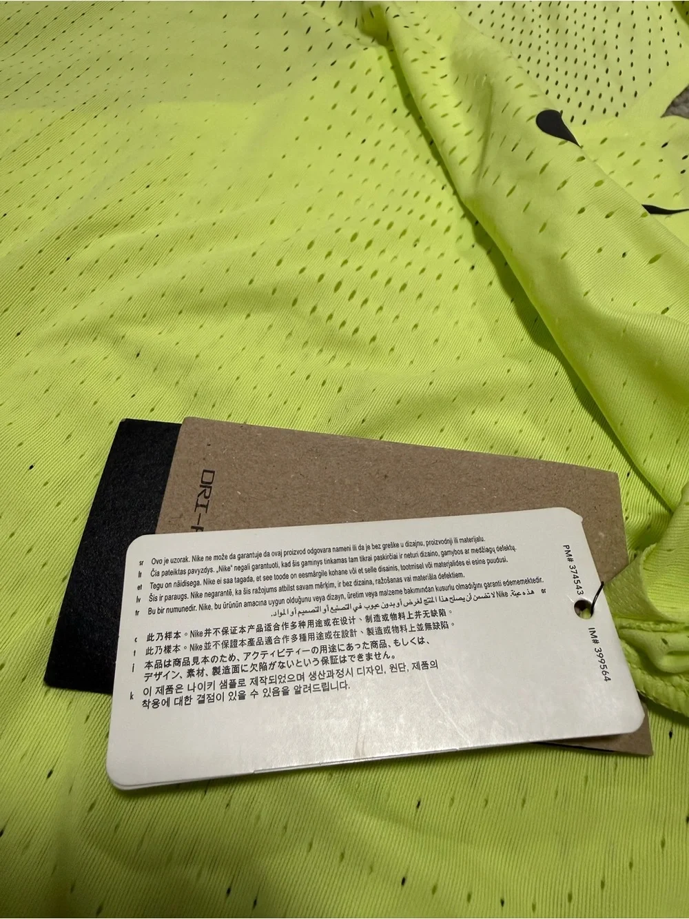 Nike new tags